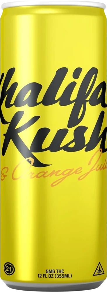 Kush and Orange Juice can, front
